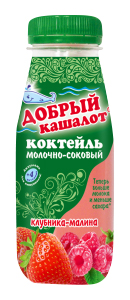 

Молочный коктейль с соком Добрый кашалот Клубника-малина 0,25 л