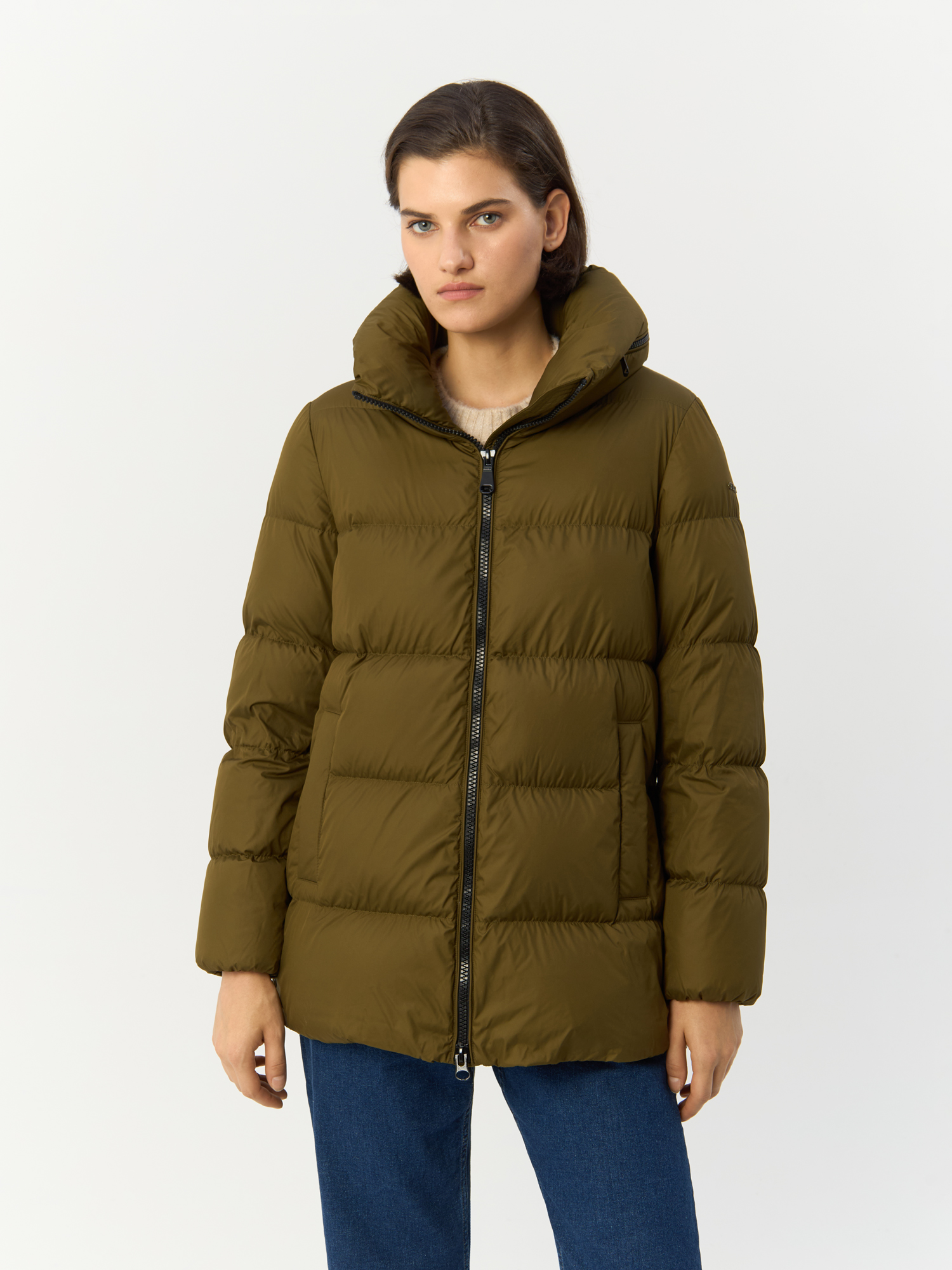 

Пуховик женский GEOX W3626LT3020F3420 коричневый 42 EU, W3626LT3020