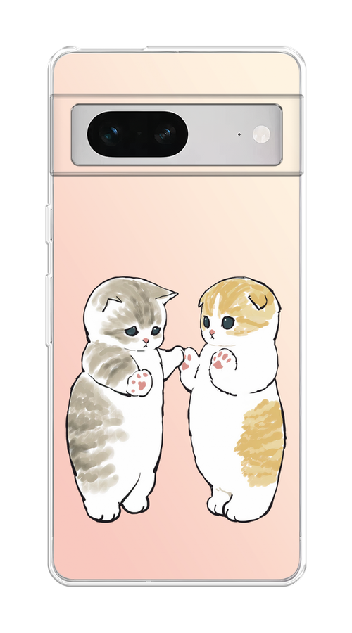 

Чехол на Google Pixel 7 "Пухлые котики", Розовый;бежевый;серый, 271250-1
