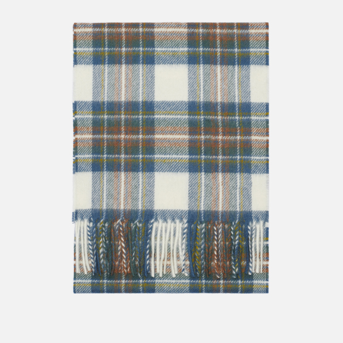 фото Шарф мужской norse projects moon checked lambswool голубой, 190x25 см