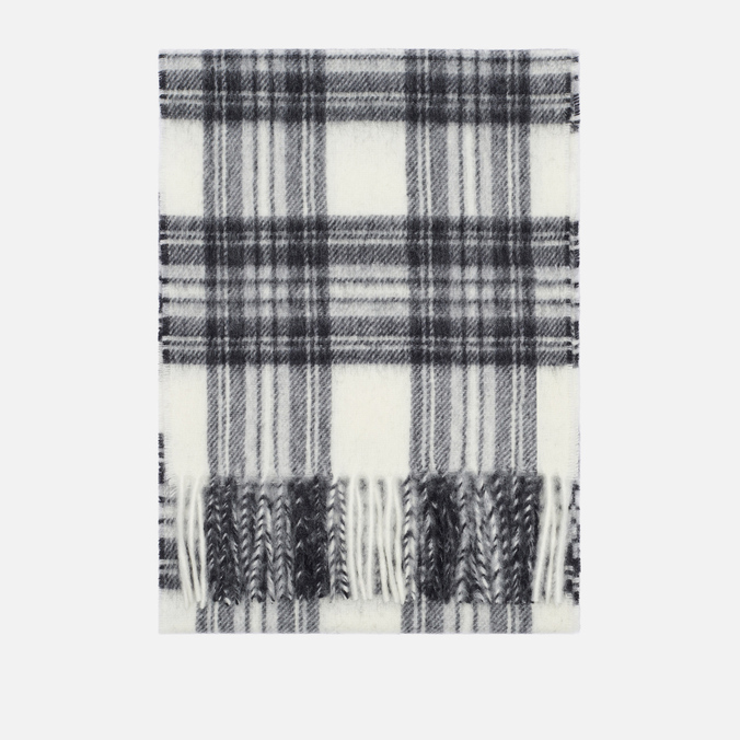 фото Шарф мужской norse projects moon checked lambswool серый, 174x25 см