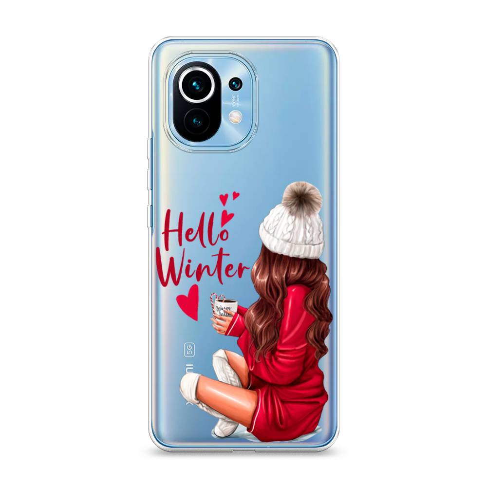 

Чехол на Xiaomi Mi 11 "Hello winter", Красный;белый;коричневый, 39450-5