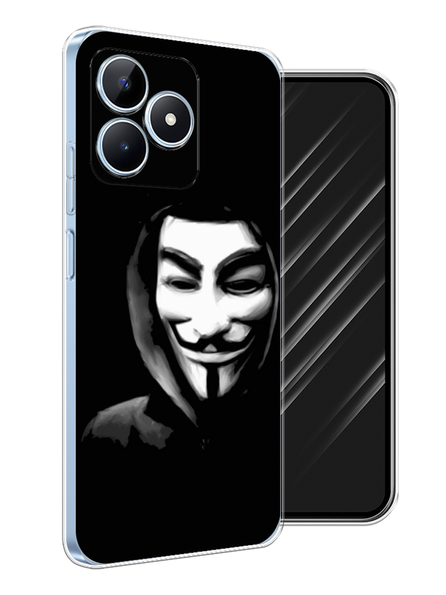 

Чехол Awog на Realme C60 "Анонимус", Черный;серый;белый, 2516550-1