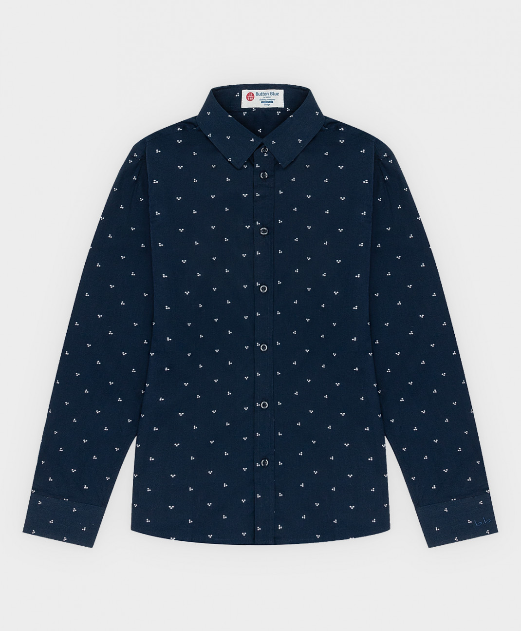 

Рубашка детская Button Blue 222BBBS23011013 цв. синий р. 146, 222BBBS23011013