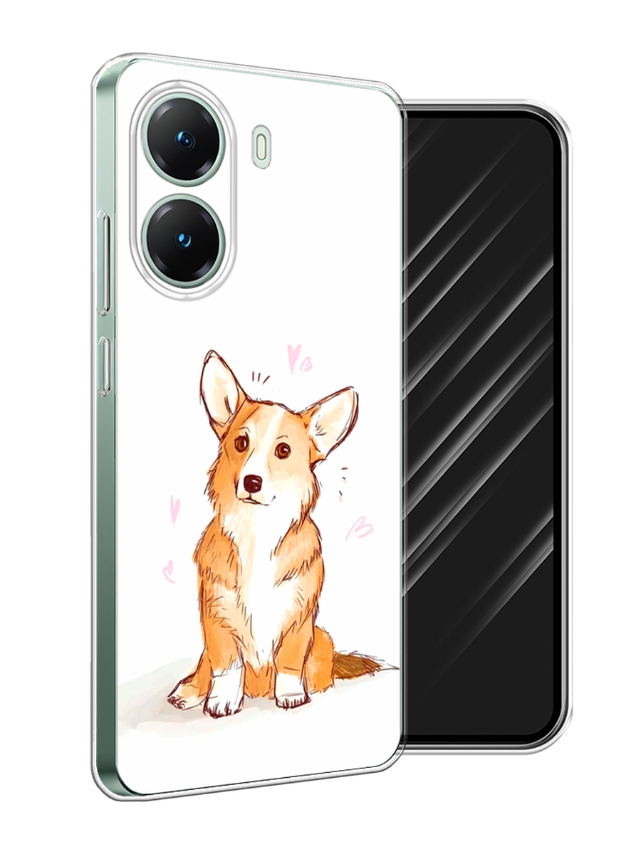 

Чехол Awog на Poco X7 Pro "Корги любовь", Бежевый;белый, 324050-1