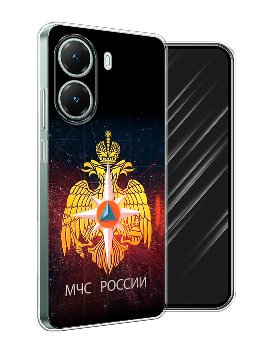 

Чехол Awog на Poco X7 Pro "МЧС России", Черный;желтый;красный, 324050-1