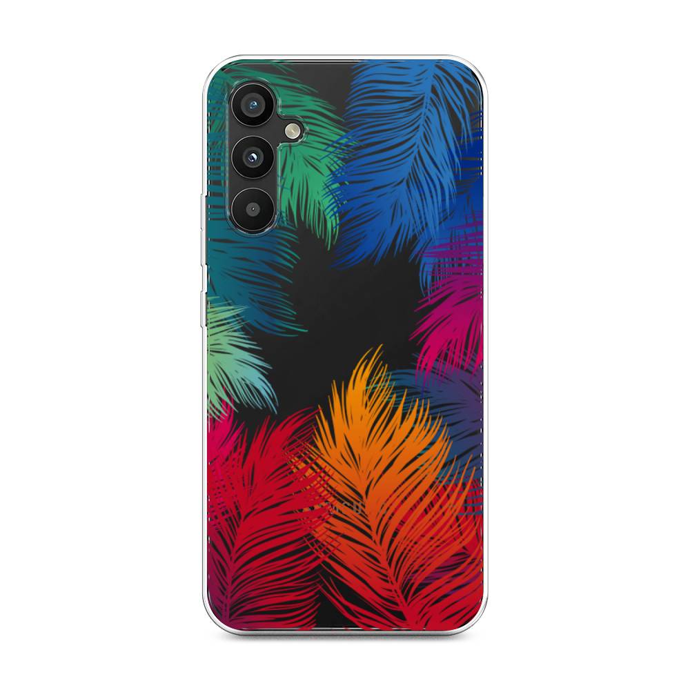 

Чехол Awog на Samsung Galaxy A34 "Рамка из перьев", Красный, 2107850-4