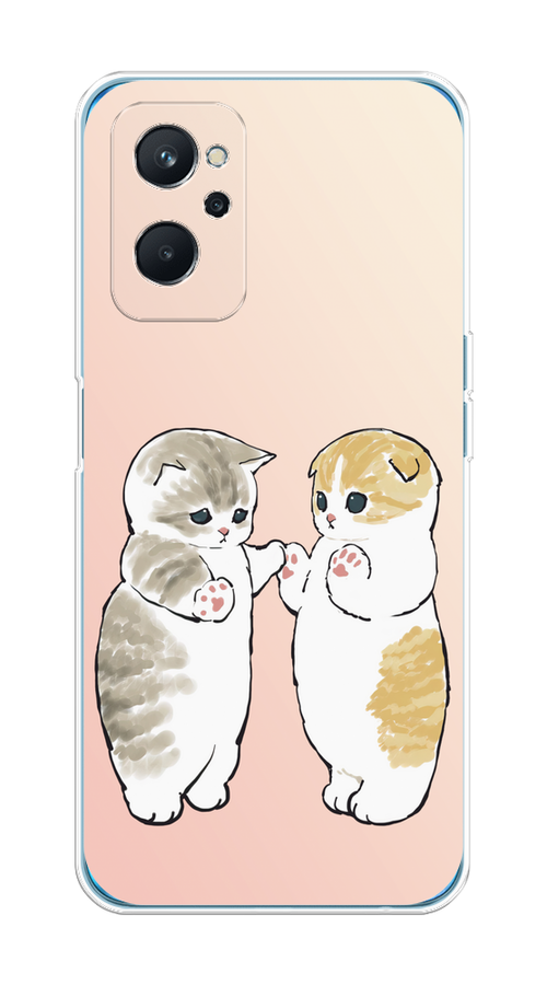 

Чехол на Realme 9i/Oppo A96 4G "Пухлые котики", Розовый;бежевый;серый, 258050-1
