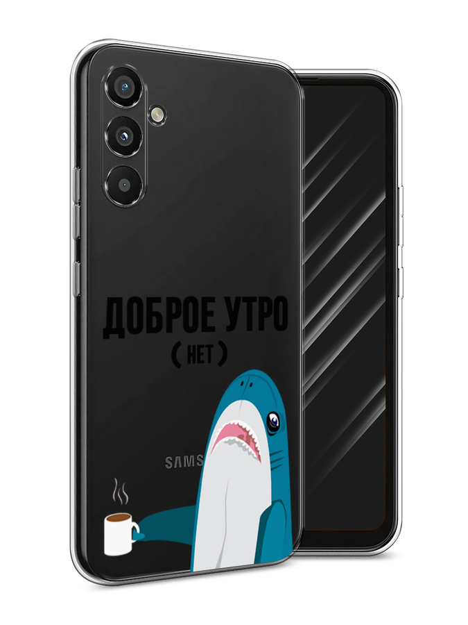 

Чехол Awog на Samsung Galaxy A34 "Доброе утро", Синий;белый;черный, 2107850-2