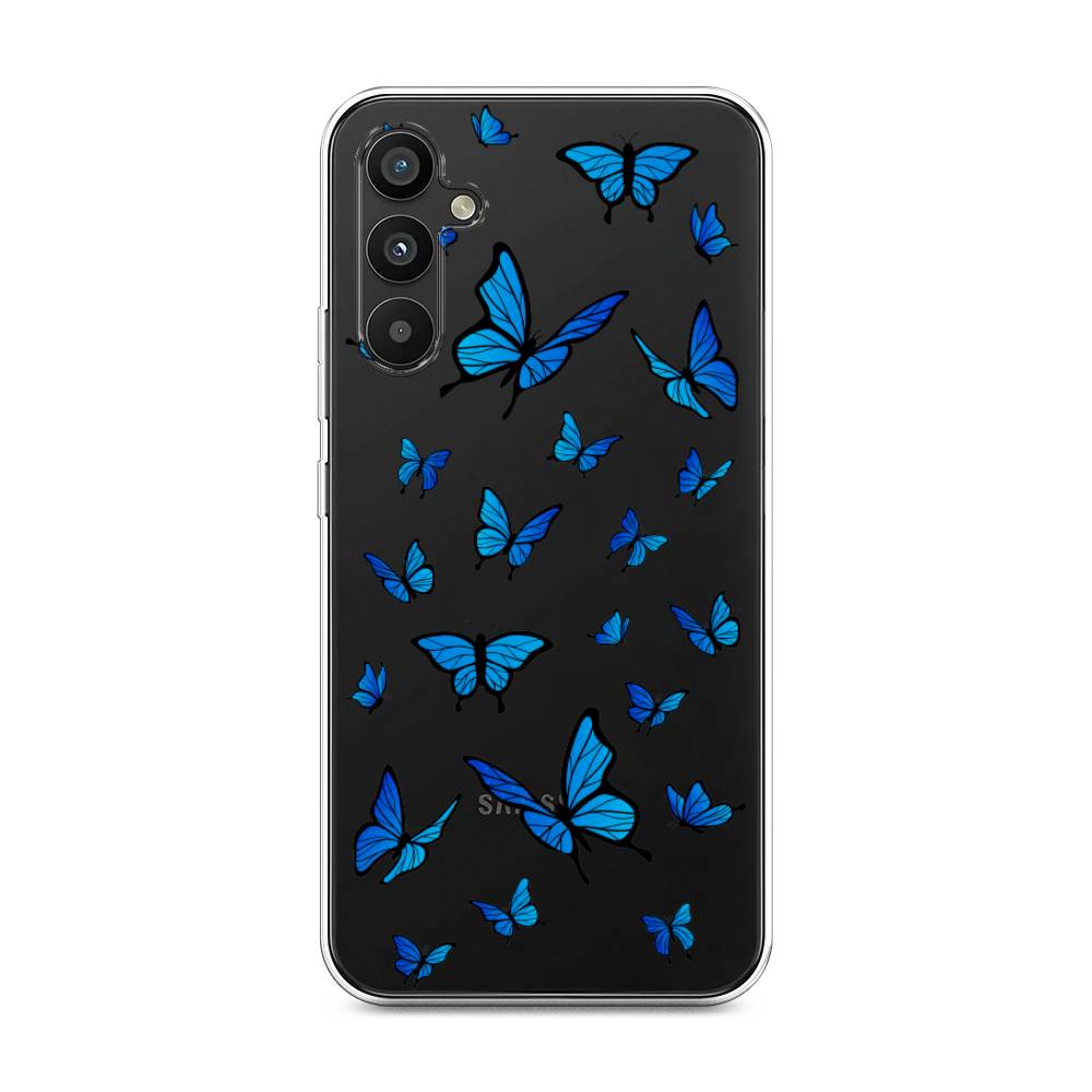 

Чехол Awog на Samsung Galaxy A34 "Синие бабочки", Синий;белый, 2107850-1