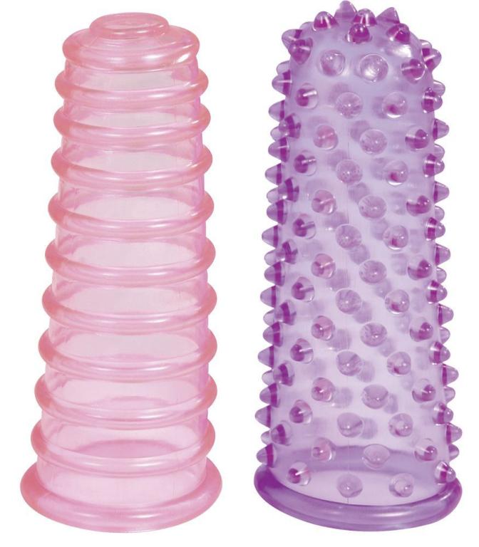 Насадки на пальцы Me You Us Lust Fingers Sleeve фиолетовая и розовая 2 шт.