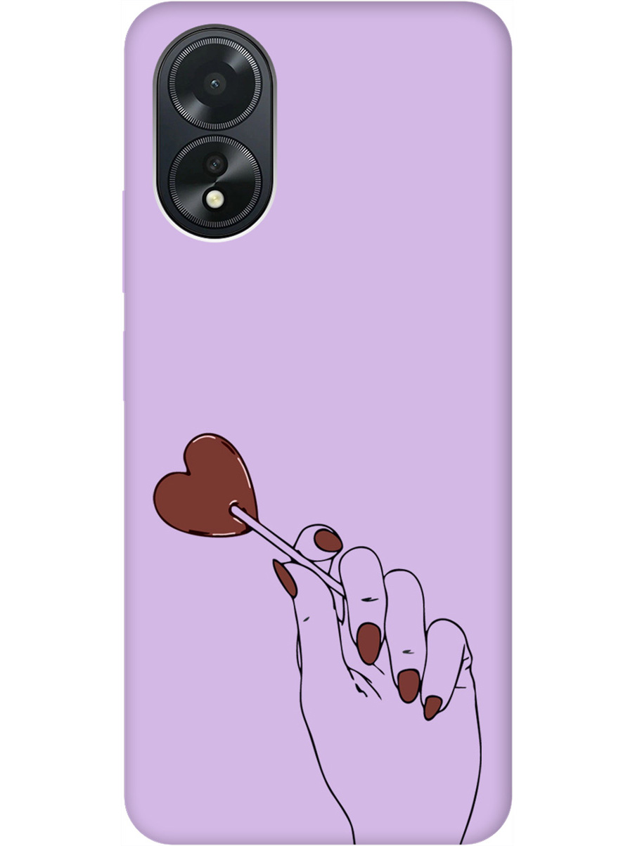 

Силиконовый чехол на Oppo A18 / A38 с рисунком "Heartbreaker" Soft Touch сиреневый, Фиолетовый;красный;черный, 20011876