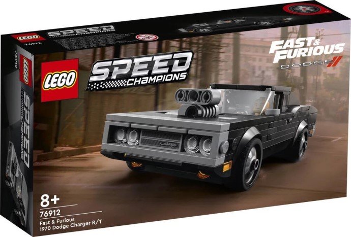 Конструктор LEGO Speed Champions 76912 Форсаж 1970 Dodge Charger R/T, 345 деталей сумка спортивная choose your way 50 см х 26 см х 30 см отделение на молнии отделение для обуви черная с серебристыми ручками