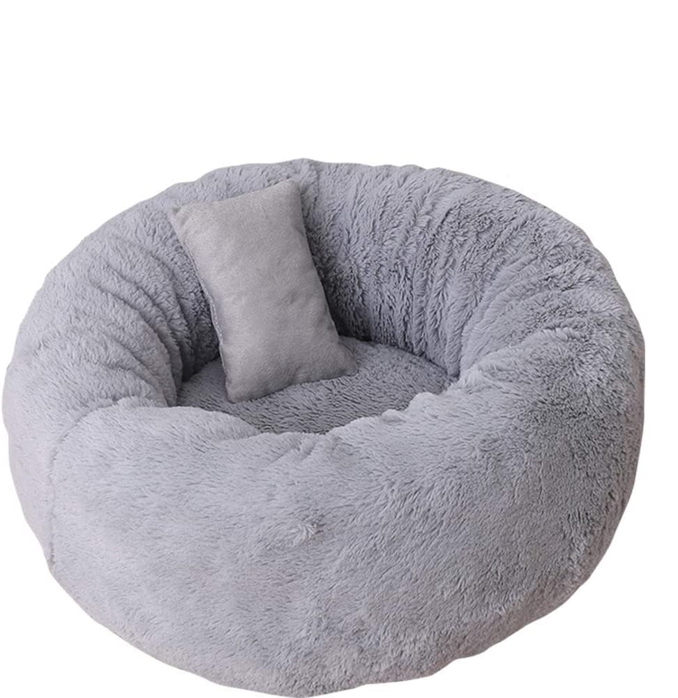 Лежанка для кошек и собак Pet БМФ D45, светло-серый