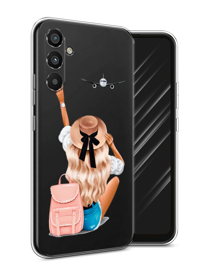 

Чехол Awog на Samsung Galaxy A34 "Автостопом самолетом", Бежевый;белый, 2107850-7