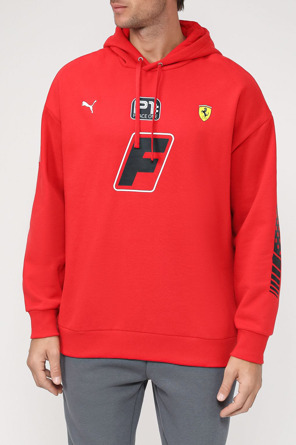 Худи мужское PUMA 62111902 красное 2XL