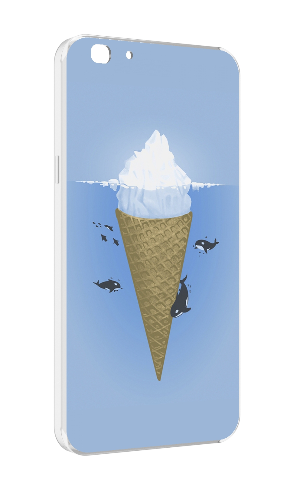 

Чехол MyPads мороженное-у-косаток для Oppo A77/F3 (2017 год), Прозрачный, Tocco