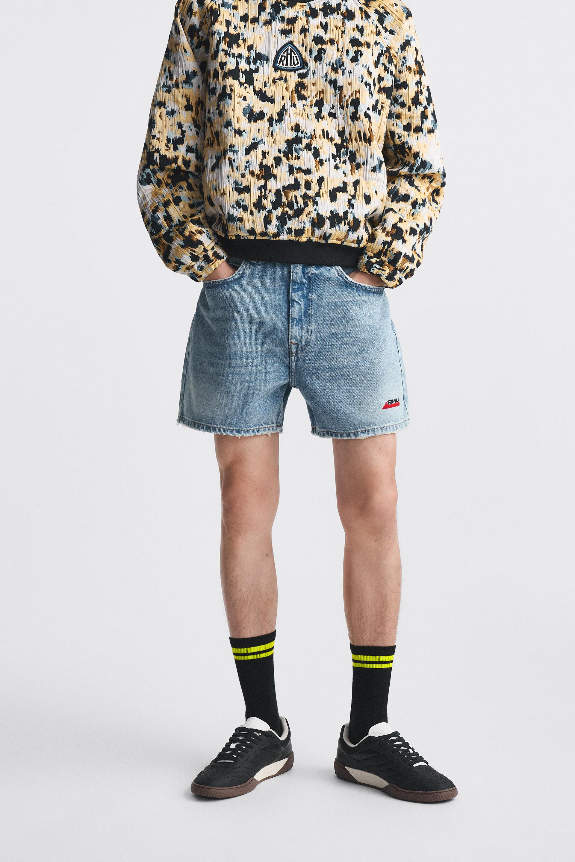 

Шорты мужские ZARA 06688428 синие 44 (доставка из-за рубежа), Синий, 06688428