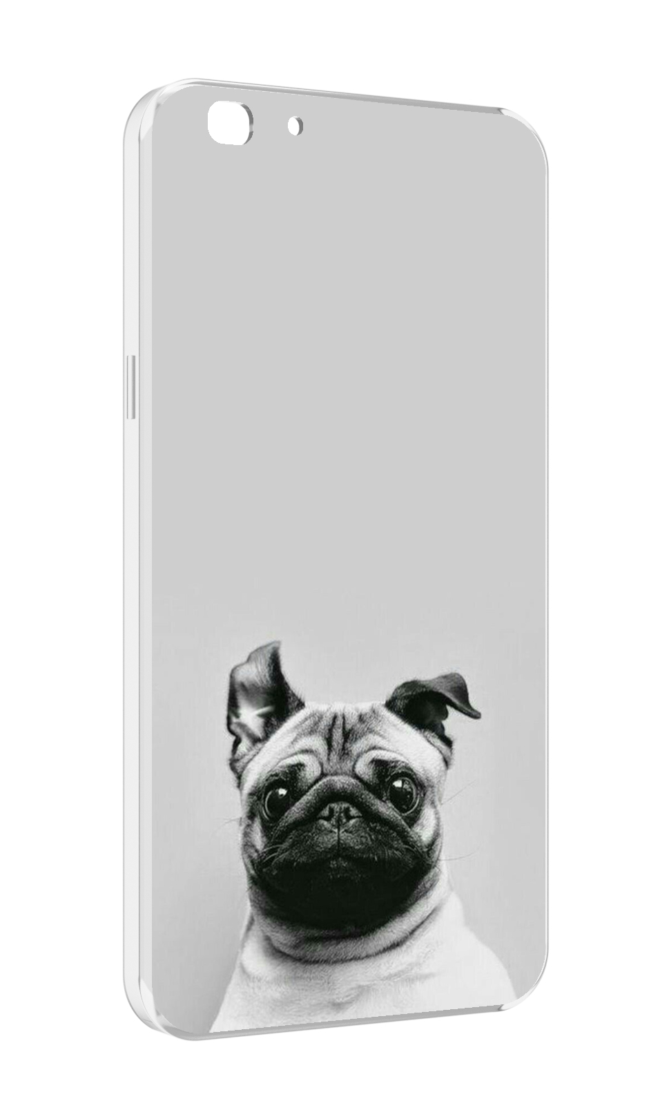 

Чехол MyPads мопс для Oppo A77/F3 (2017 год), Прозрачный, Tocco