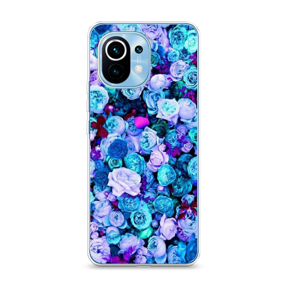 

Чехол на Xiaomi Mi 11 "Цветочный ковер", Фиолетовый, 39450-2