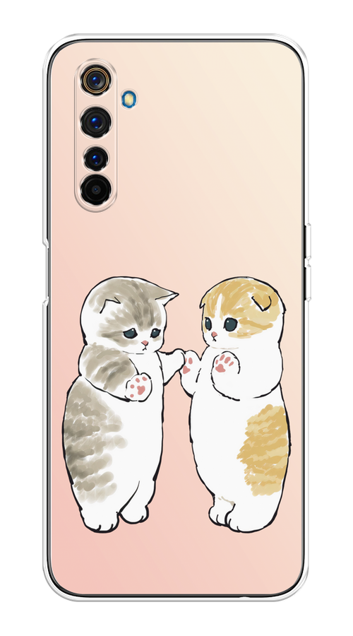 

Чехол на Realme 6 Pro "Пухлые котики", Розовый;бежевый;серый, 252850-1