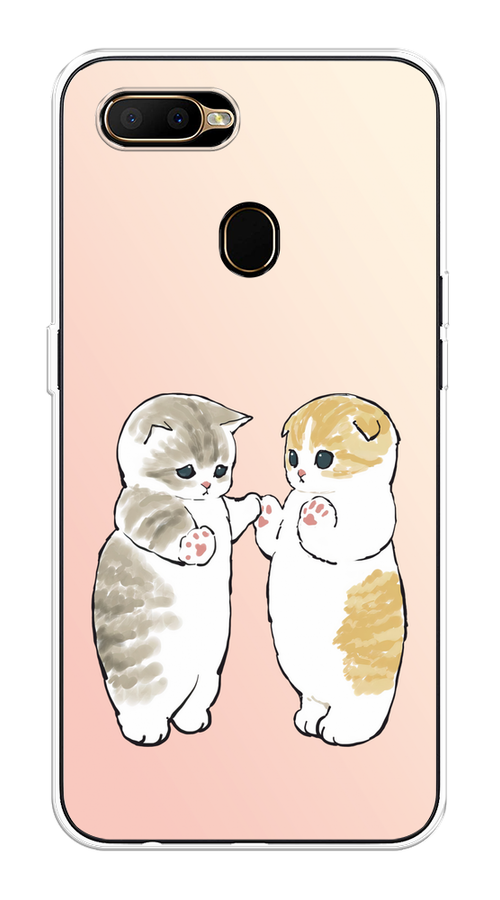 

Чехол на Oppo A5s "Пухлые котики", Розовый;бежевый;серый, 252350-1