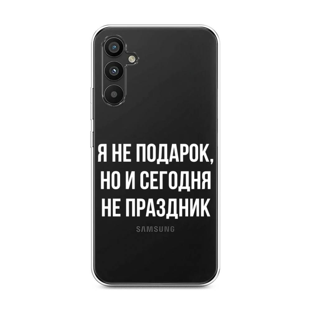 

Чехол Awog на Samsung Galaxy A34 "Я не подарок", Серый;белый;прозрачный, 2107850-6