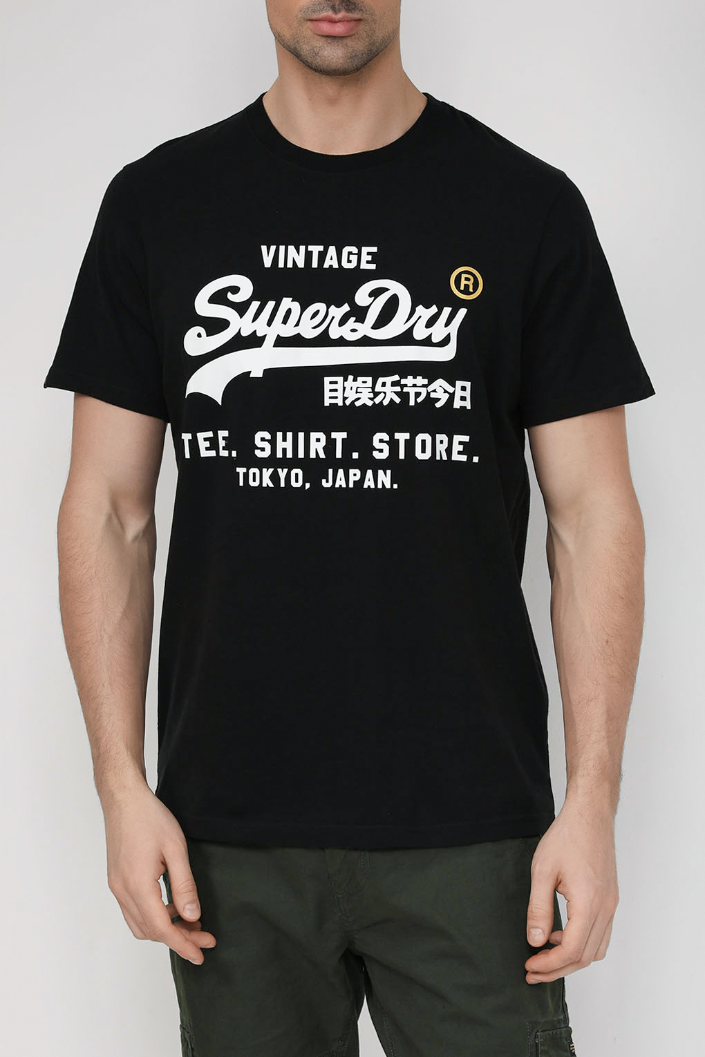 

Футболка мужская Superdry M1011697A черная M, Черный, M1011697A