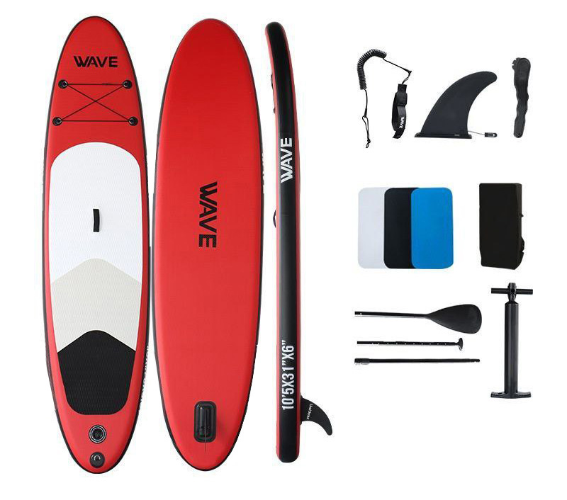 

Сапборд Kesser Inflatable SUP Board 320х78х15 Wave Red, Белый;красный