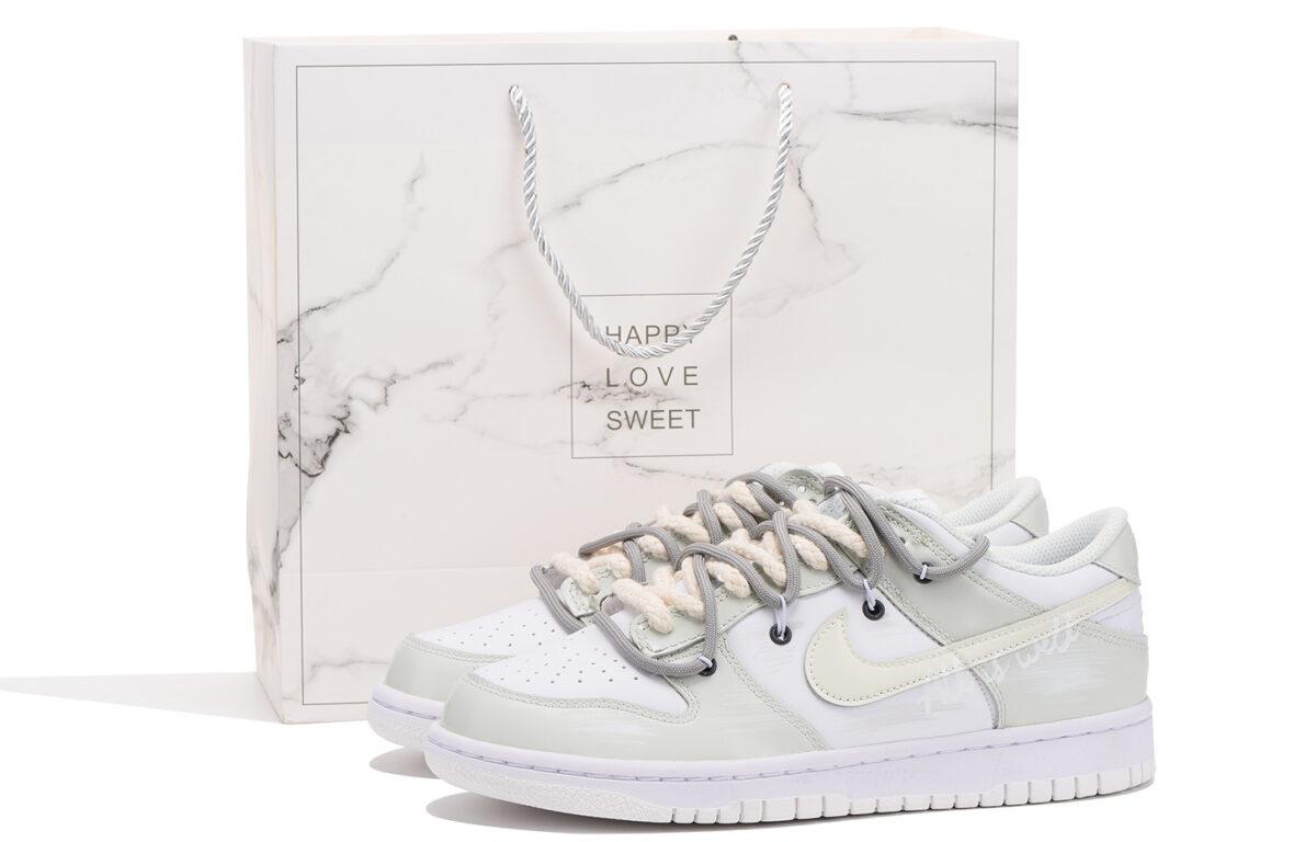 

Кеды унисекс Nike Dunk Low vibe белые 37.5 EU, Белый, Dunk Low vibe
