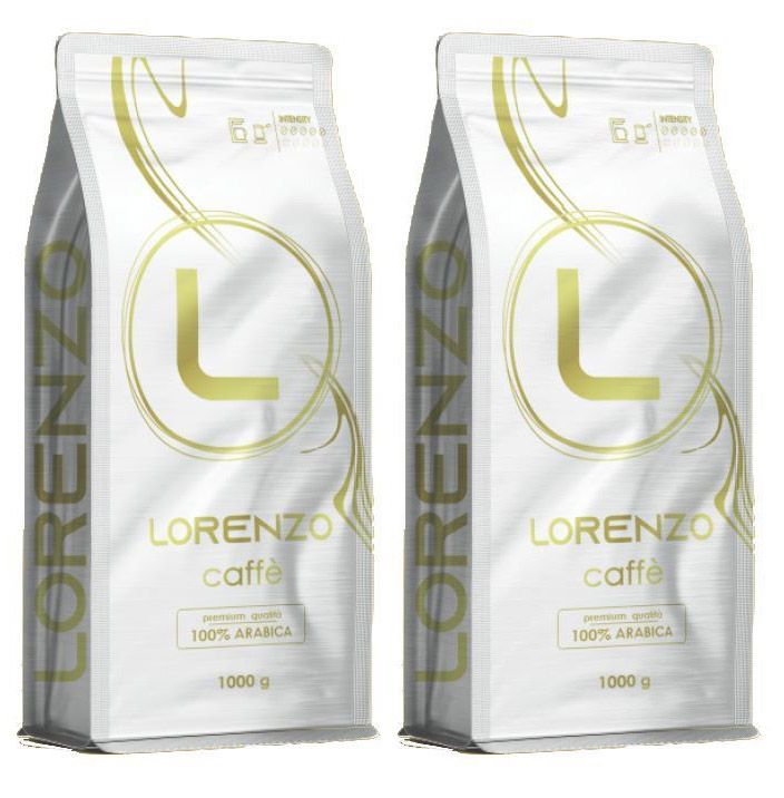 

Кофе в зернах Lorenzo Caffe 100% Premium Arabica 1 кг х 2 шт, lorenzo-zerno1000-2