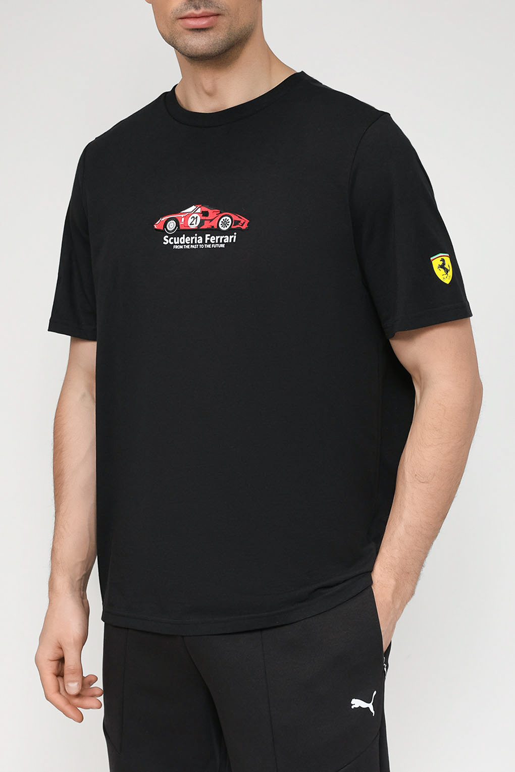 

Футболка мужская PUMA 62094701 черная S, Черный, 62094701
