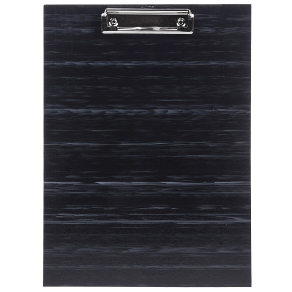

Планшет Hatber А4 с верхним зажимом и петлей, картон и бумвинил, черный мрамор