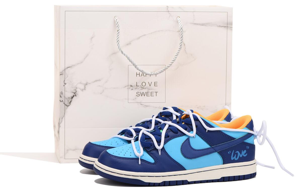 

Кеды унисекс Nike Dunk Low vibe GS синие 40 EU, Синий, Dunk Low vibe GS