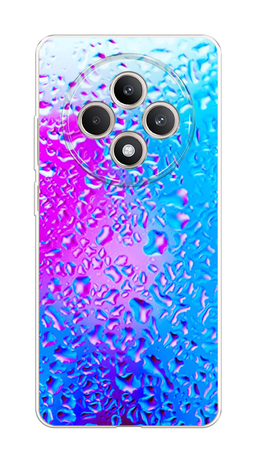 

Чехол на Oppo Reno 12F "Капли на стекле", Бирюзовый;розовый, 2517850-1