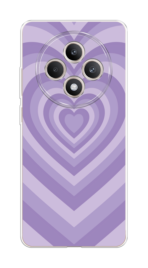 

Чехол на Oppo Reno 12F "Violet heart latte", Фиолетовый, 2517850-1