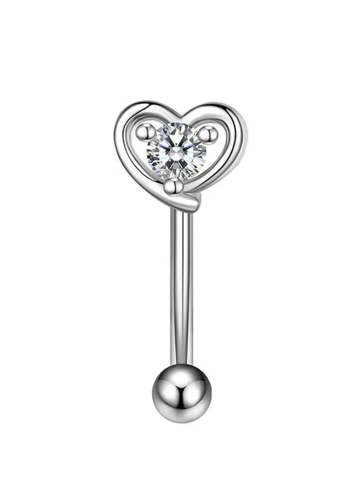 

Пирсинг из металла с фианитом 4Love4You PR-BN-036, PR-BN-036