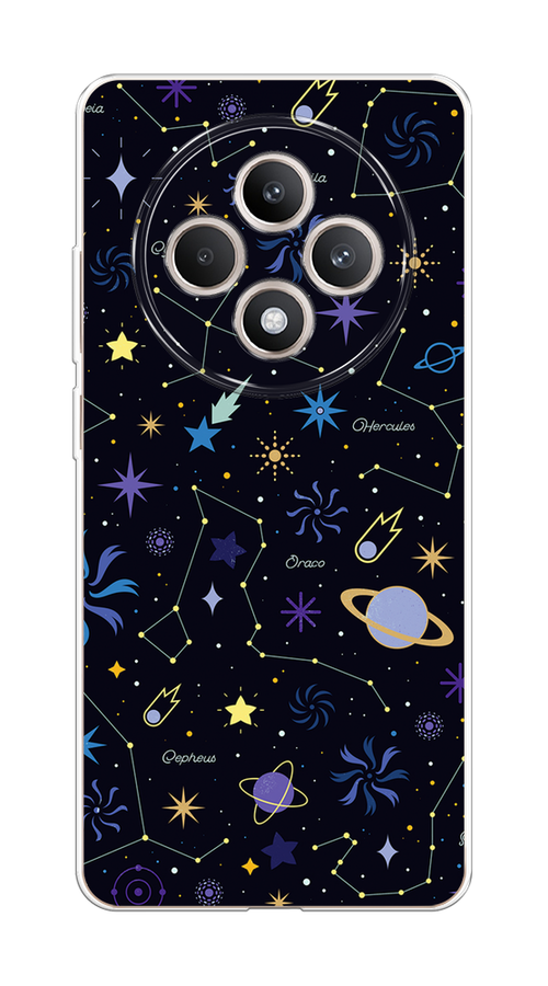 

Чехол на Oppo Reno 12F "Цветной космос", Желтый, 2517850-1