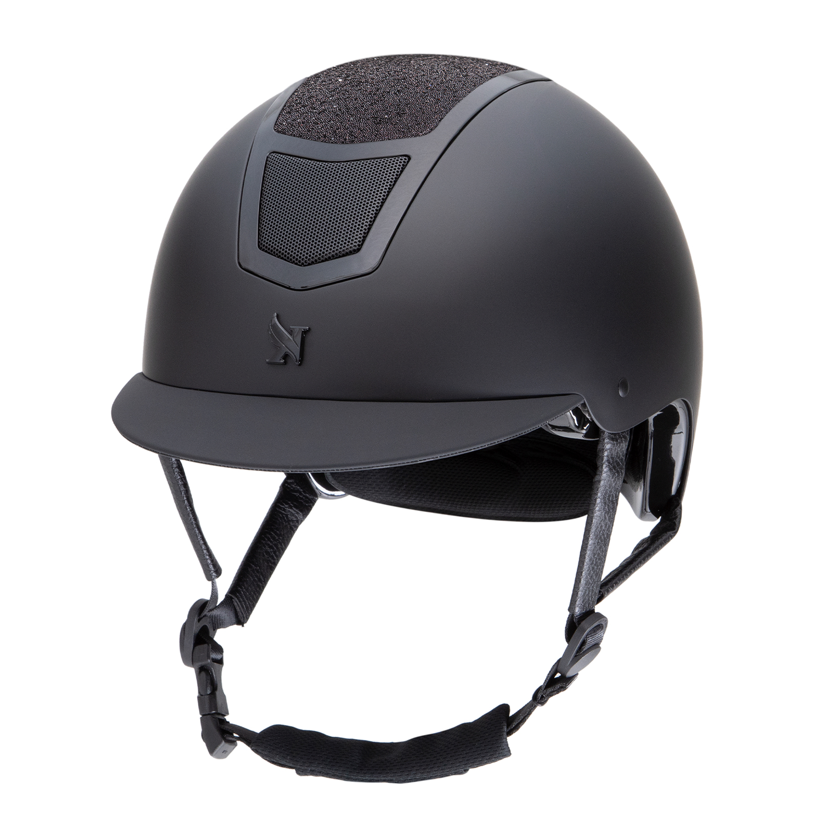 Шлем защитный для верховой езды SHIRES Valentina, черный, 53-55 см