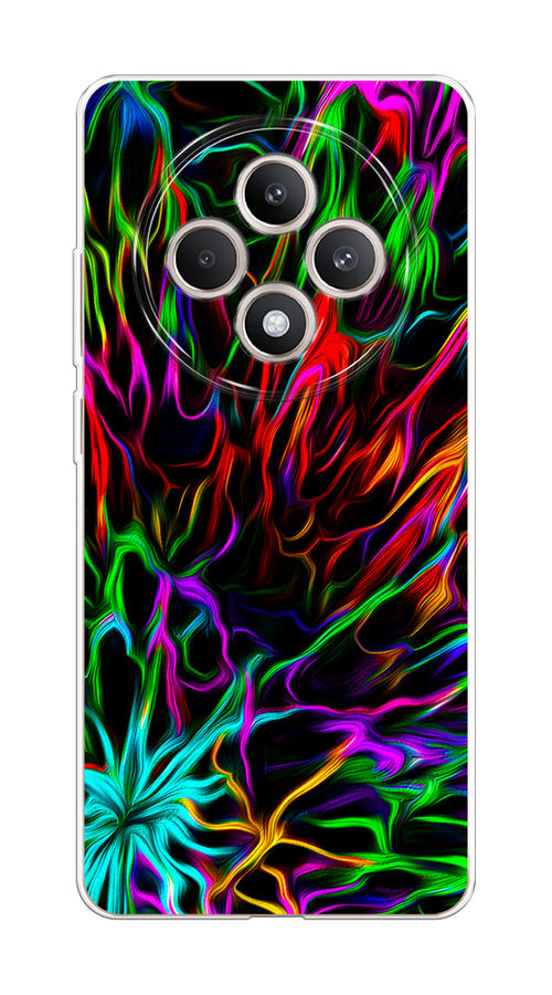

Чехол на Oppo Reno 12F "Разноцветные разводы", Голубой;зеленый;оранжевый, 2517850-1