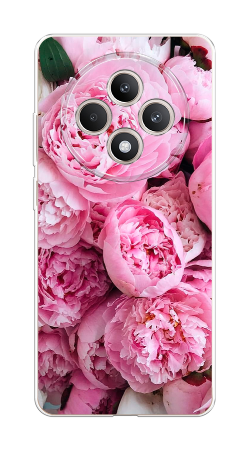 

Чехол на Oppo Reno 12F "Розовые пионы", Бежевый;розовый, 2517850-1