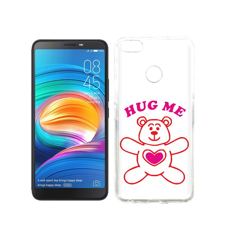 

Чехол MyPads Tocco для Tecno Camon X 14 февраля обними меня, Прозрачный, Tocco