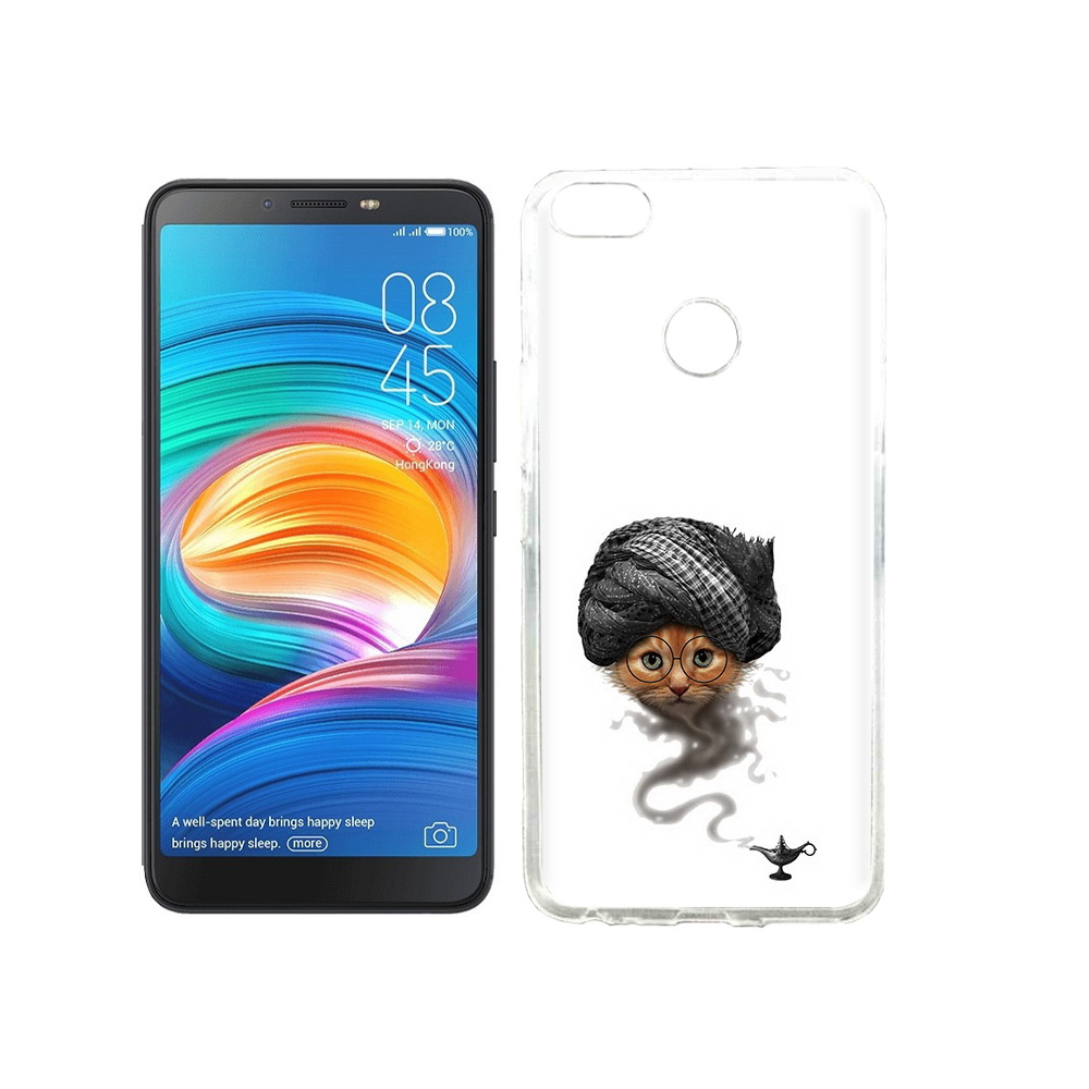 

Чехол MyPads Tocco для Tecno Camon X кот джин, Прозрачный, Tocco
