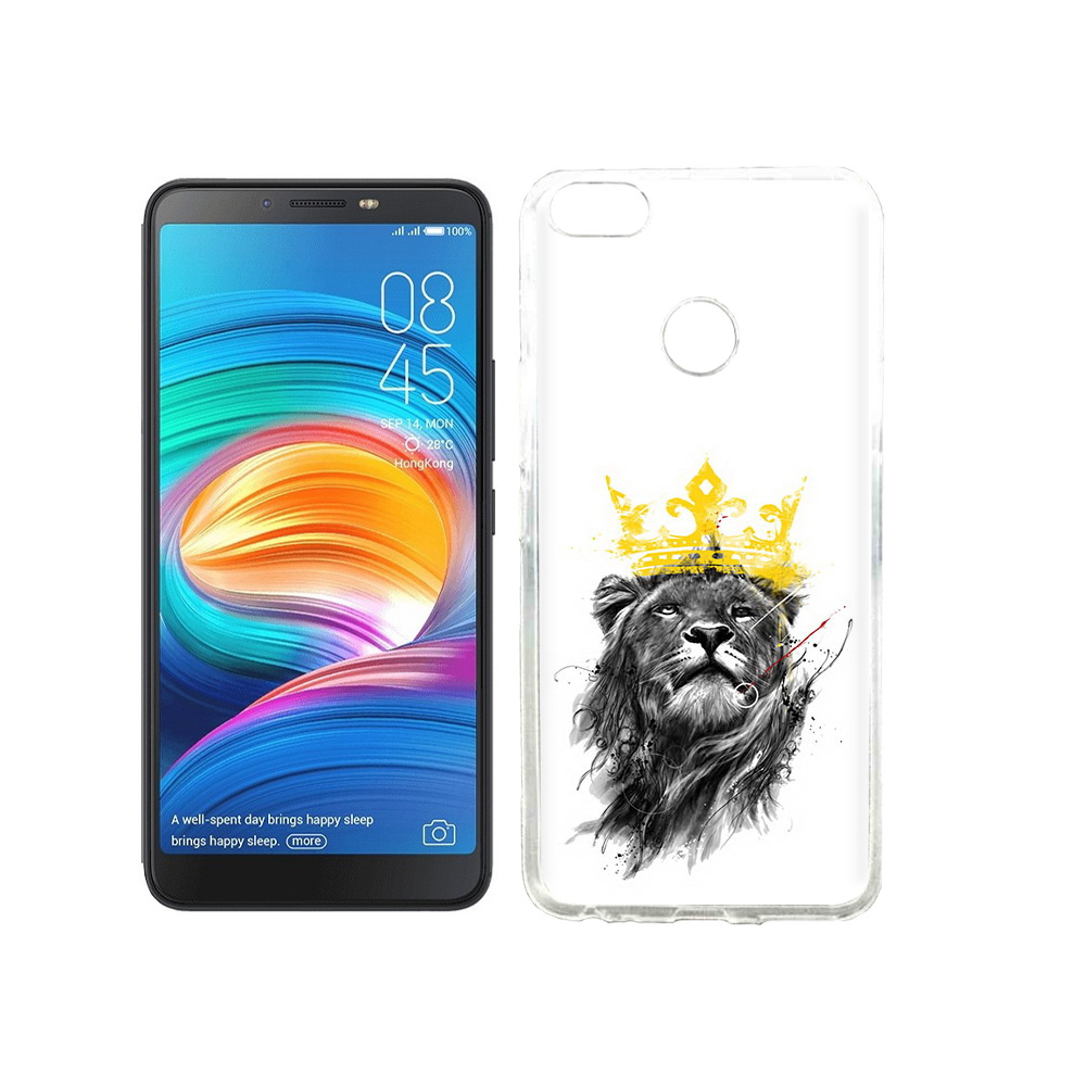 

Чехол MyPads Tocco для Tecno Camon X король-лев, Прозрачный, Tocco