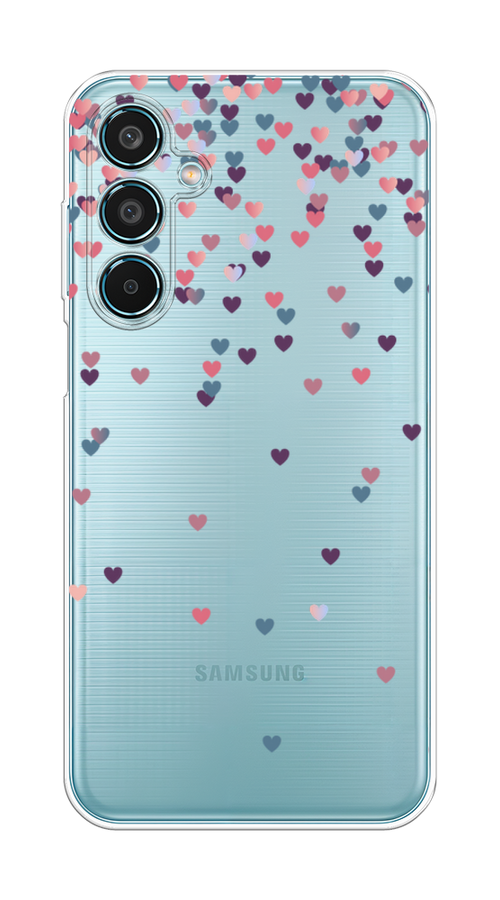 

Чехол на Samsung Galaxy M35 "Посыпка сердечки", Розовый;фиолетовый, 2110050-1