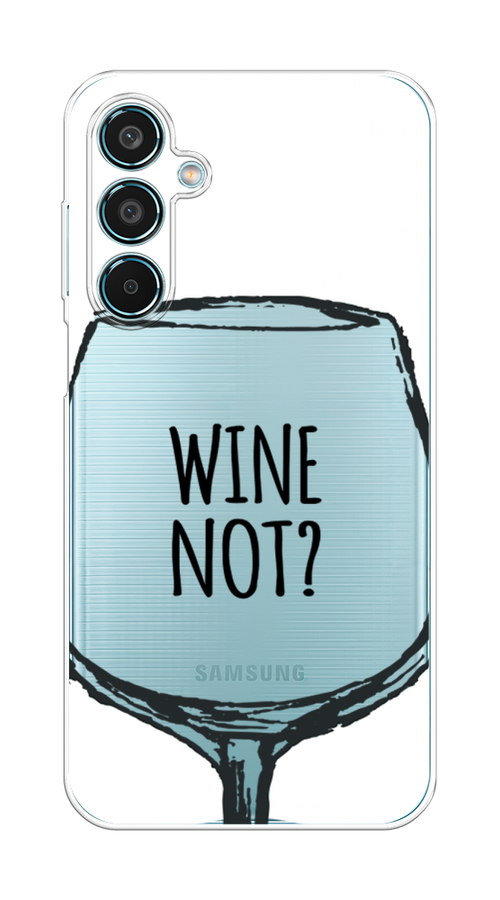 

Чехол на Samsung Galaxy M35 "Wine not white", Белый, 2110050-1