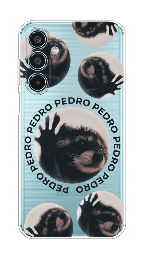 

Чехол на Samsung Galaxy M35 "Pedro енот", Черный;бежевый;прозрачный, 2110050-1
