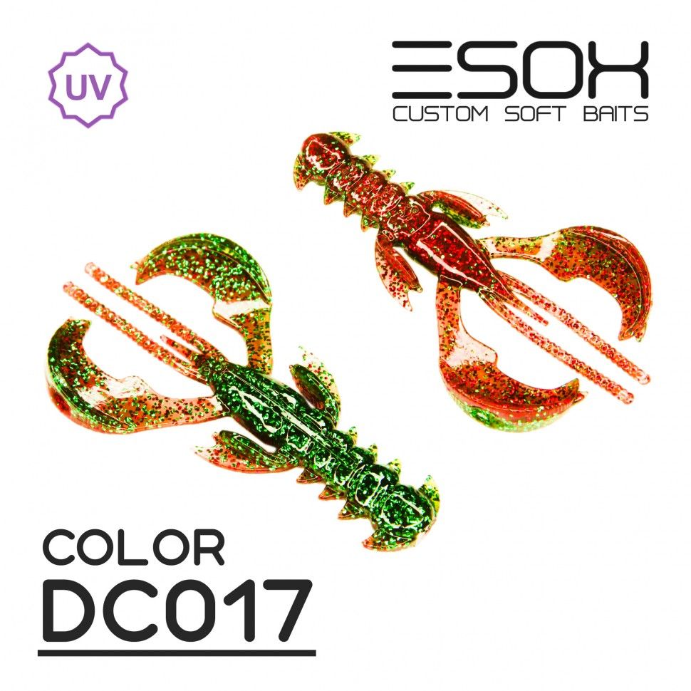 

Силиконовая приманка Esox Rappid 80 мм цвет DC017 4 шт, Rappid
