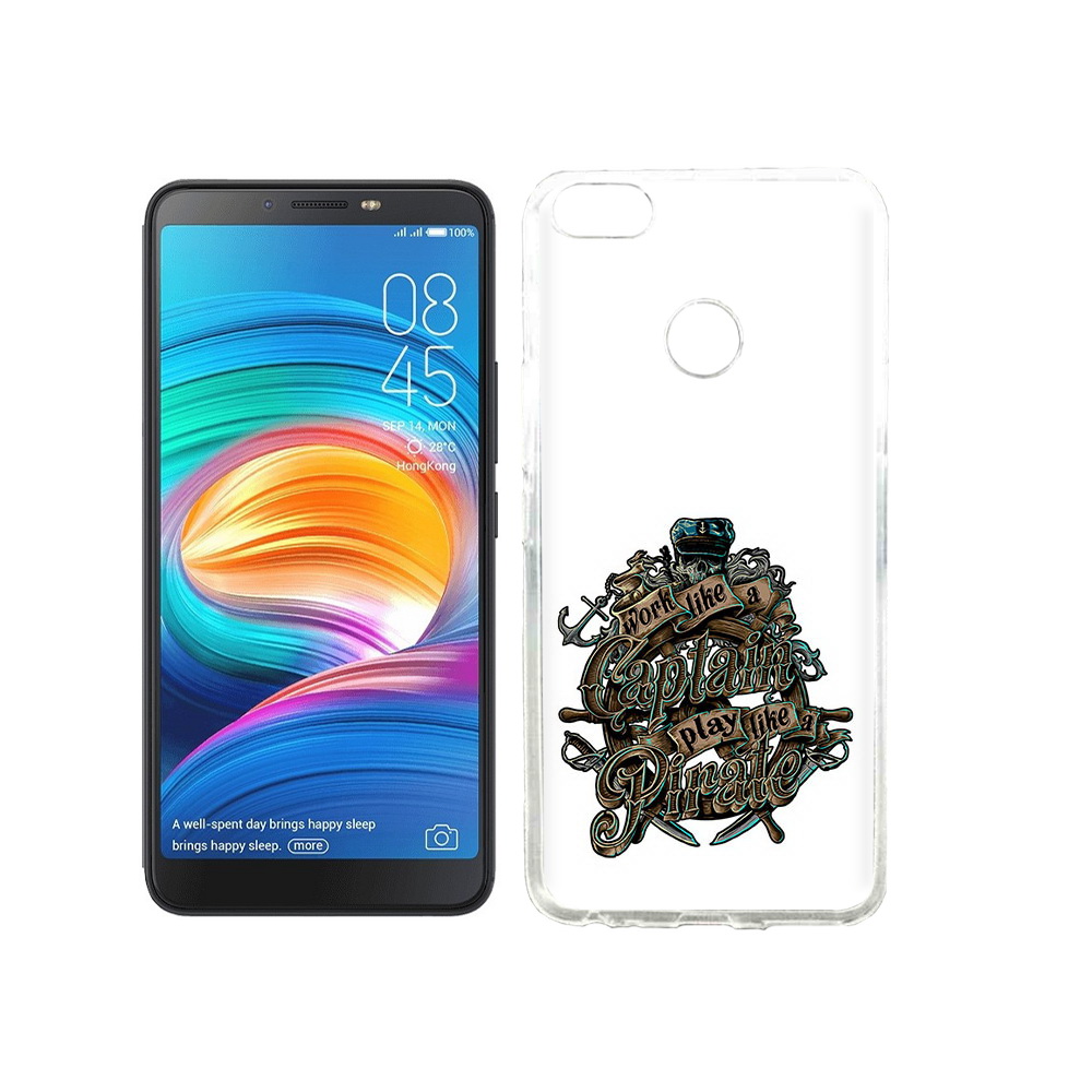 

Чехол MyPads Tocco для Tecno Camon X капитан пиратов, Прозрачный, Tocco