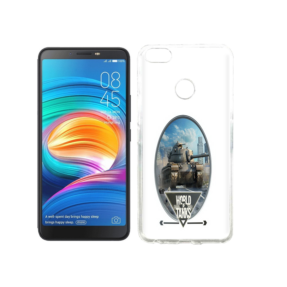 

Чехол MyPads Tocco для Tecno Camon X игра с танками, Прозрачный, Tocco